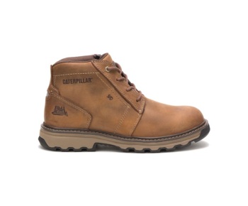 Caterpillar Work Boots South Africa Parker Dark Beige - Cat Boots For Men - WV6192483